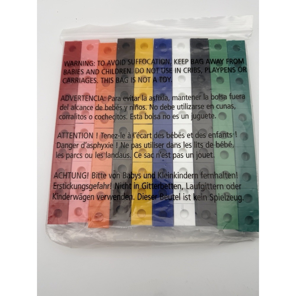100 Educational hand2mind Snap Cubes Linking Plastic Color Math Manipulative - Picture 2 of 6